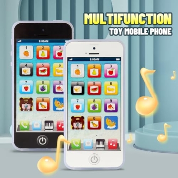 Cooplay Baby IQ Phone Toy with Music & Lights for Kids