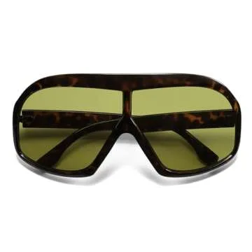 HERJOUR Oversized Retro Trendy Aviator Sunglasses Womens Mens 70s Classic Vintage Sun Glasses AR82243