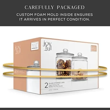 JoyJolt Elegant Cookie Jars for Stylish Kitchen Storage