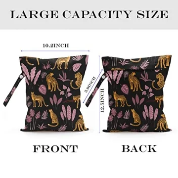 zcyxuuw 2 Pcs Wet Bag, Wet Dry Bag, Wet Bag for Swimsuit, Travel, Beach, Pool, Diapers, Dirty Yoga Gym Clothes, Toiletries, Makeup Bag, Banana Fruit Decor Banana Lover Gift for Women s.