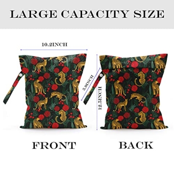 zcyxuuw 2 Pcs Wet Bag, Wet Dry Bag, Wet Bag for Swimsuit, Travel, Beach, Pool, Diapers, Dirty Yoga Gym Clothes, Toiletries, Makeup Bag, Banana Fruit Decor Banana Lover Gift for Women s.