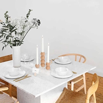 Gurfuy Rustic Wood Candle Holders Set of 5 for Decor