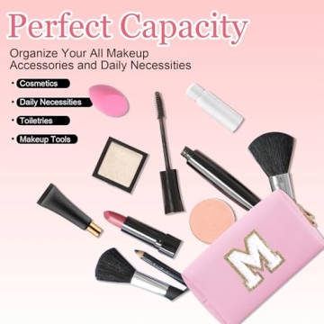 Personalized Travel Makeup Bag for Women and Girls