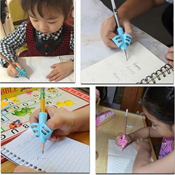 JuneLsy Pencil Grips: Fun Writing Aid for Kids