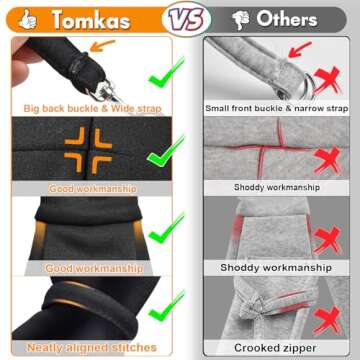 Tomkas Small Dog Sling Carrier - Classic Pocket & Classic Strap & Classic Pocket - for 2-7 lbs Pets(...