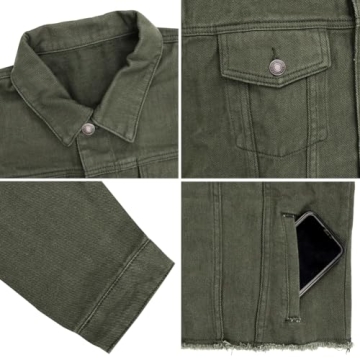 Stylish LONGBIDA Women's Frayed Cropped Jean Jacket