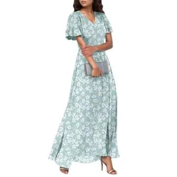 Maxi Dress for Women - Elegant Summer Floral Dress