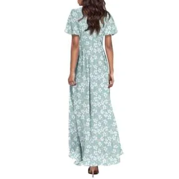 Maxi Dress for Women - Elegant Summer Floral Dress
