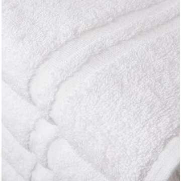 Member Mark Commercial Hospitality Towels Good for Hotels, spas and Residential use (White, Bath Tow...