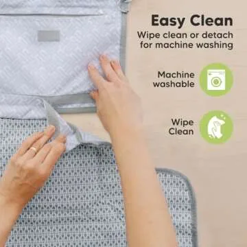 KeaBabies Portable Diaper Changing Pad - Large & Wipeable