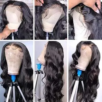 Drosuud 30 Inch 13X6 Lace Front Wigs Human Hair 200% Density Body Wave HD Lace Front Wigs Human Hair Pre Plucked Glueless Wigs Human Hair for Women With Baby Hair