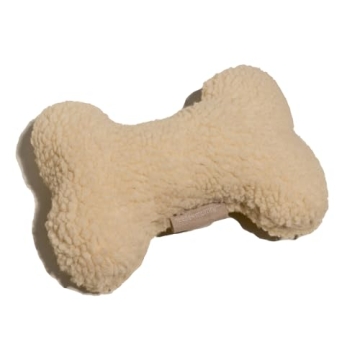 Reese+Murphy Ivory Fur Plush Dog Toy - Perfect for All Pets!