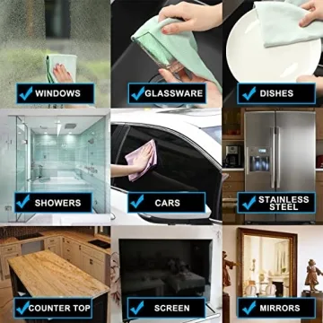 Streak Free Fish Scale Microfiber Cleaning Cloths Pack of 6