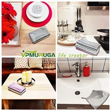 Streak Free Fish Scale Microfiber Cleaning Cloths Pack of 6