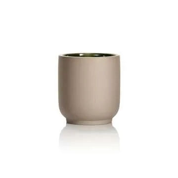 Homecourt Luxury Scented Candle, Steeped Rose Scent, 60-Hour Burn Time, Soy Wax Blend, Organic Candle Wicks for Candle Making - Reusable Ceramic Vessel, 8 Oz