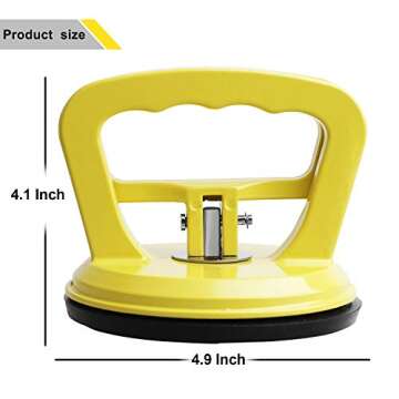 FCHO Glass Suction Cup Heavy Duty Aluminum Vacuum Plate Puller Handle Holder Hooks Duty Galss Liftin...