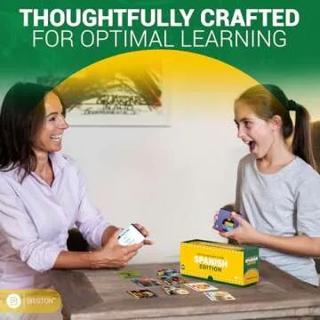 Spanish Vocabulary Flash Cards – 600 Full Color Cards [Updated 2024 Edition] Educational Language Learning Resource - Memory & Sight Words – Game Like Play - Kids, Grade School, Classroom, Homeschool