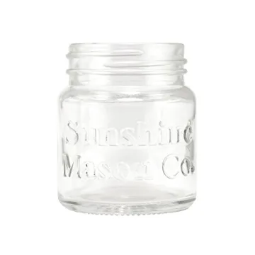 Sunshine Mason Mini Shot Glass Jars - Versatile Storage Solution