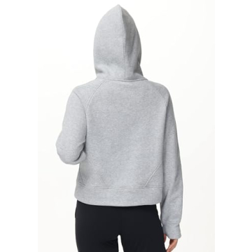 Warm Fleece Women's Hoodie with Half Zip and Pockets