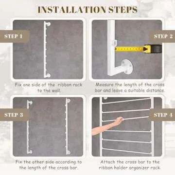 Yonynise Ribbon Storage Organizer For Perfect Crafting Solutions