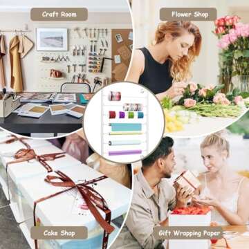 Yonynise Ribbon Storage Organizer For Perfect Crafting Solutions