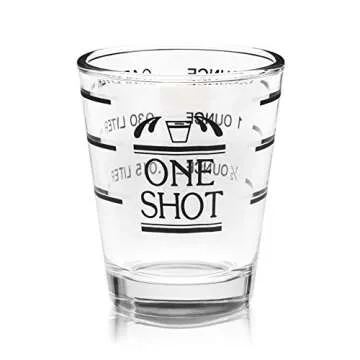 True Bullseye Measuring Shot Glass - 1.5 oz Cocktail Essential
