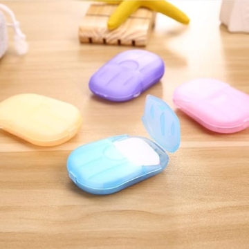 Juroicessry Mini Soap Paper Sheets for On-the-Go Hygiene