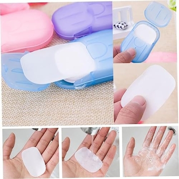 Juroicessry Mini Soap Paper Sheets for On-the-Go Hygiene