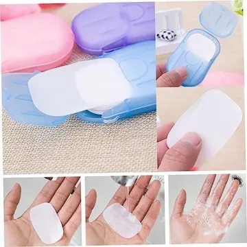 Juroicessry Mini Soap Paper Sheets for On-the-Go Hygiene