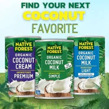 Native Forest Organic Coconut Milk Unsweetened - Coconut Milk Canned, Unsweetened Coconut Milk Organic, Classic - 13.5 Fl Oz (Pack of 12)