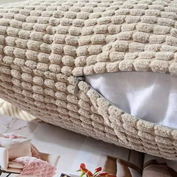 MERNETTE Soft Corduroy Pillow Covers Elegant Home Decor