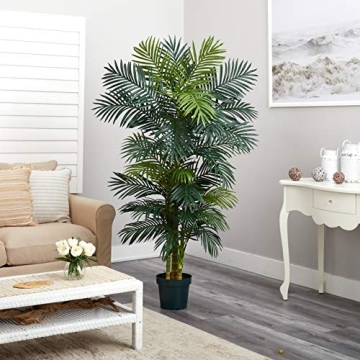 Realistic 6.5FT Golden Cane Palm Tree for Home