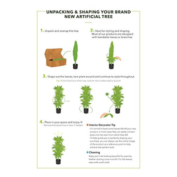 Realistic 6.5FT Golden Cane Palm Tree for Home