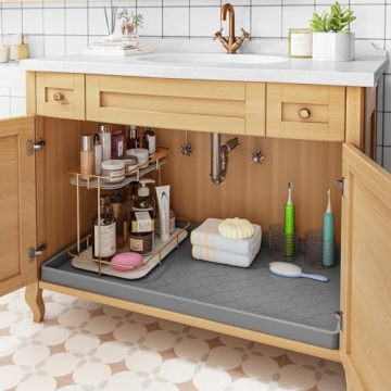 Jin&Bao Waterproof Under Sink Mat - Multi-Purpose Cabinet Protector