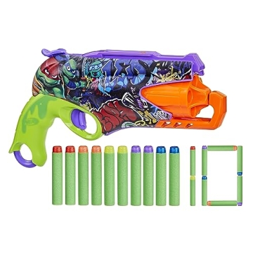 Nerf TMNT Blaster with 10 Darts Perfect for Kids