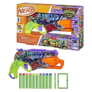 Nerf TMNT Blaster with 10 Darts Perfect for Kids