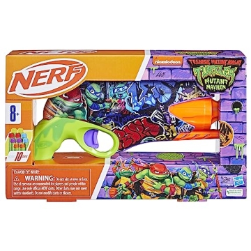 Nerf TMNT Blaster with 10 Darts Perfect for Kids
