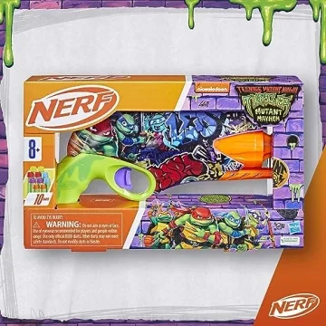 Nerf TMNT Blaster with 10 Darts Perfect for Kids
