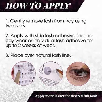 Ardell Individual Lashes False Eyelashes Double Up Soft Touch - Long, Black, DIY Lash Clusters, Reusable Eyelash Extensions, 4 Pack