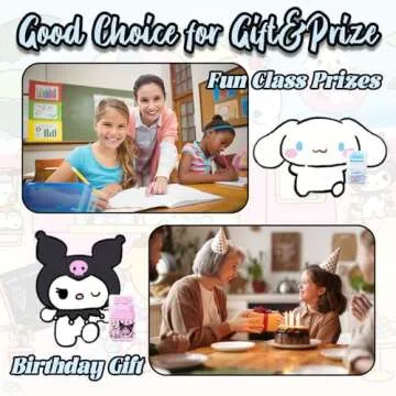 6 Pack Cartoon Kawaii Creative Roller Erasers, Funny Pencil Erasers with Cover and Clean up Roller for Kids Back to School Supplies and Party, Gift Supplies