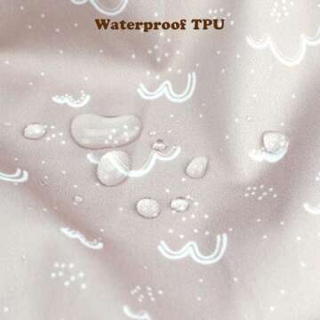 Mama Koala Waterproof Wet Dry Bags for Baby Items, Cloth Diapers, Swimsuits, Travel, Gym Clothes, Beach, Pump Parts, Toiletries, Two Zippered Pockets, 2 Pack (W016)