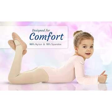 Elowel Long Sleeve Leotard for Girls Age 2-4