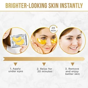 Golden Glow Under Eye Patches for Dark Circles