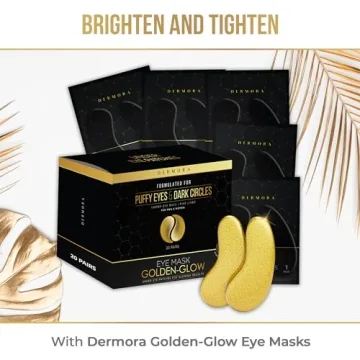 Golden Glow Under Eye Patches for Dark Circles
