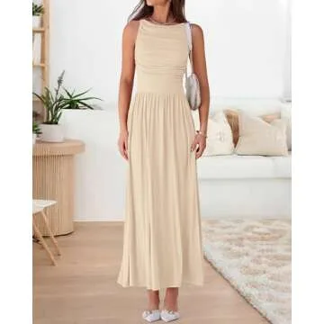 Stylish BTFBM Summer Maxi Dress for Women with Pockets