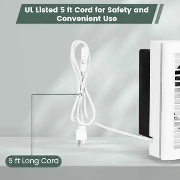 Fanspex 10" Shutter Exhaust Fan, 490CFM Window or Wall Mount Ventilation Fan for Greenhouse, Attic, Garage, Bathroom