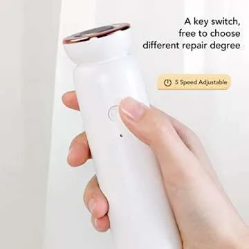 Electric Callus Remover with 5 Speed USB Rechargeable Pedicure Tool , Gentle and Effective Foot Care , Electric Callus Remover (White)