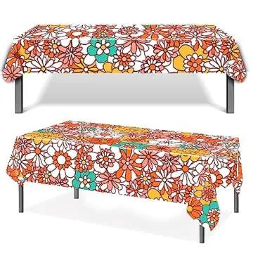 Groovy Daisy Tablecloths for Fun Party Decor
