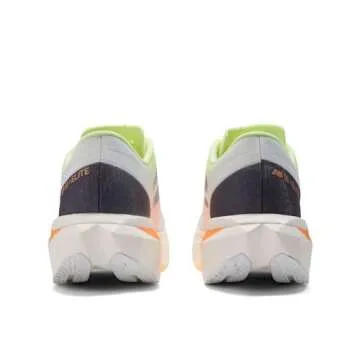 New Balance Men's FuelCell SuperComp Elite V4 Running Shoe, White/Bleached Lime Glo/Hot Mango, 7 Wide