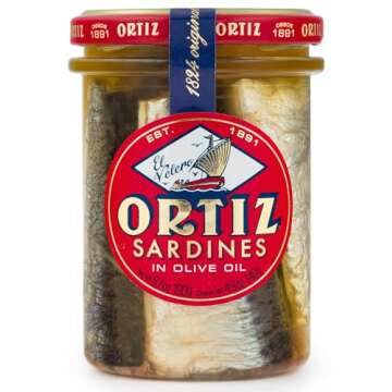 Ortiz Sardines A la Antiqua 'Old Style', Moist and Tender, Wild Caught in Spain and Hand-Packed in P...